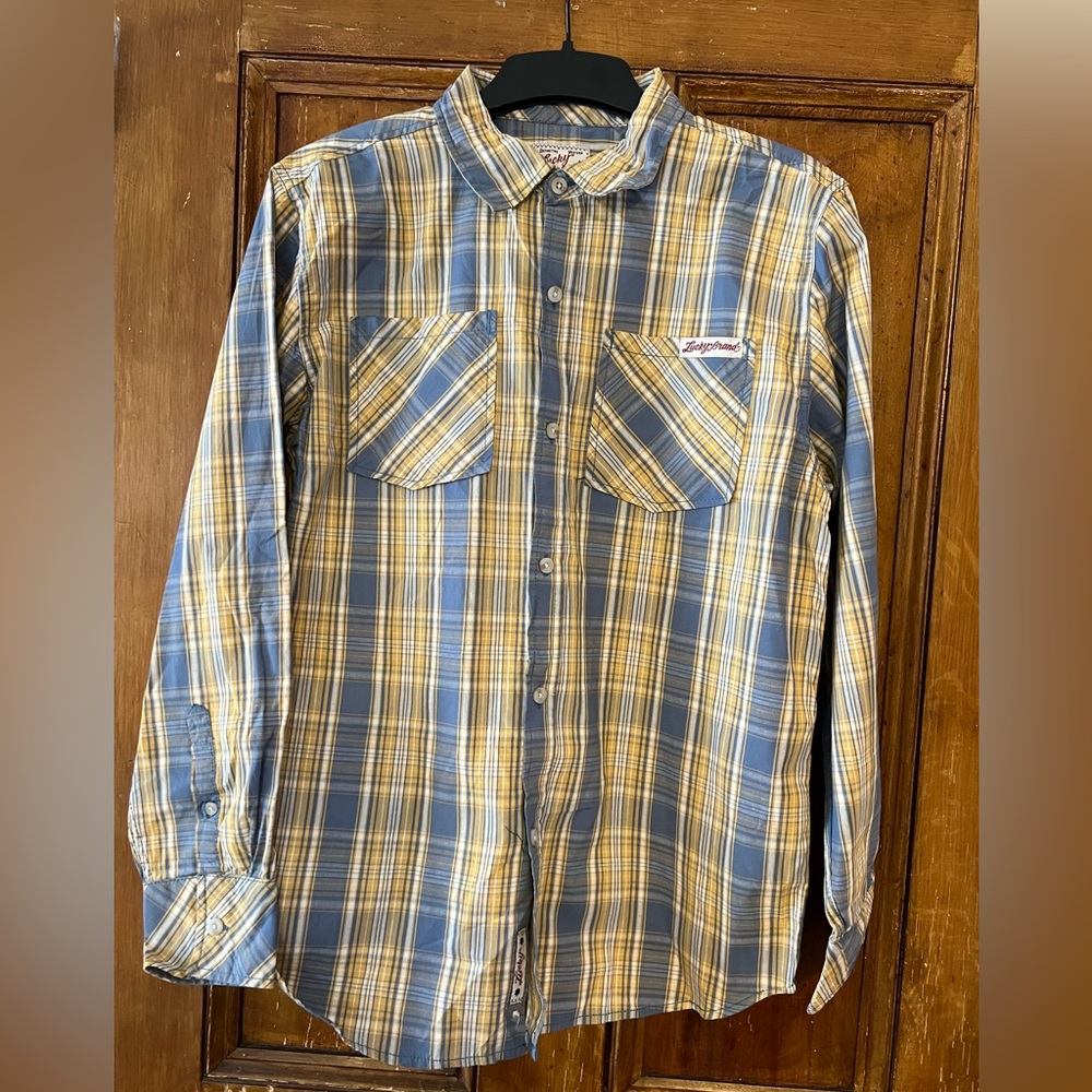 Lucky Brand youth plaid shirt